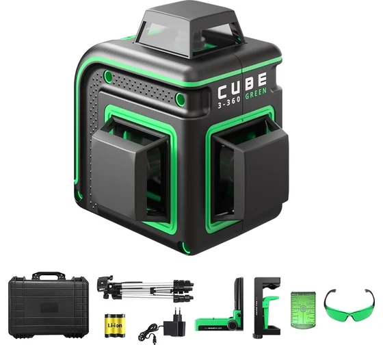 Лазерный уровень ADA CUBE 3-360 GREEN ULTIMATE EDITION