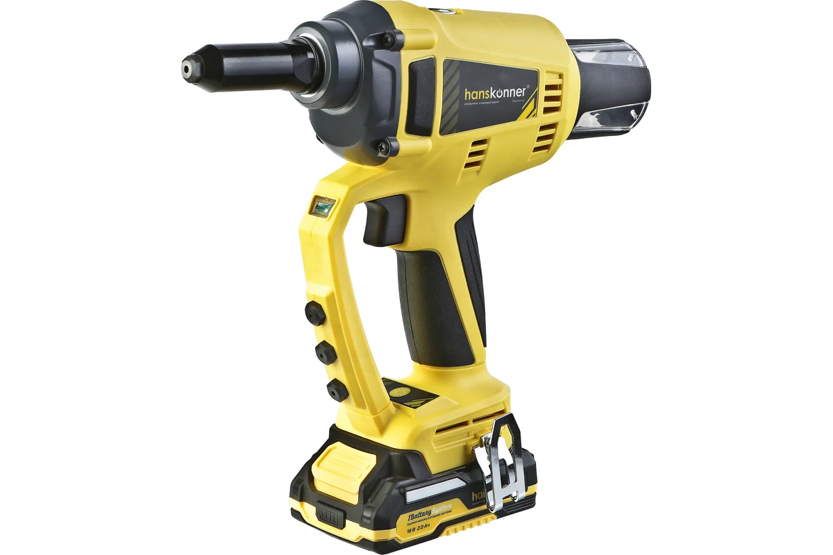 Заклепочник аккумуляторный Hanskonnerr HRG18PRO