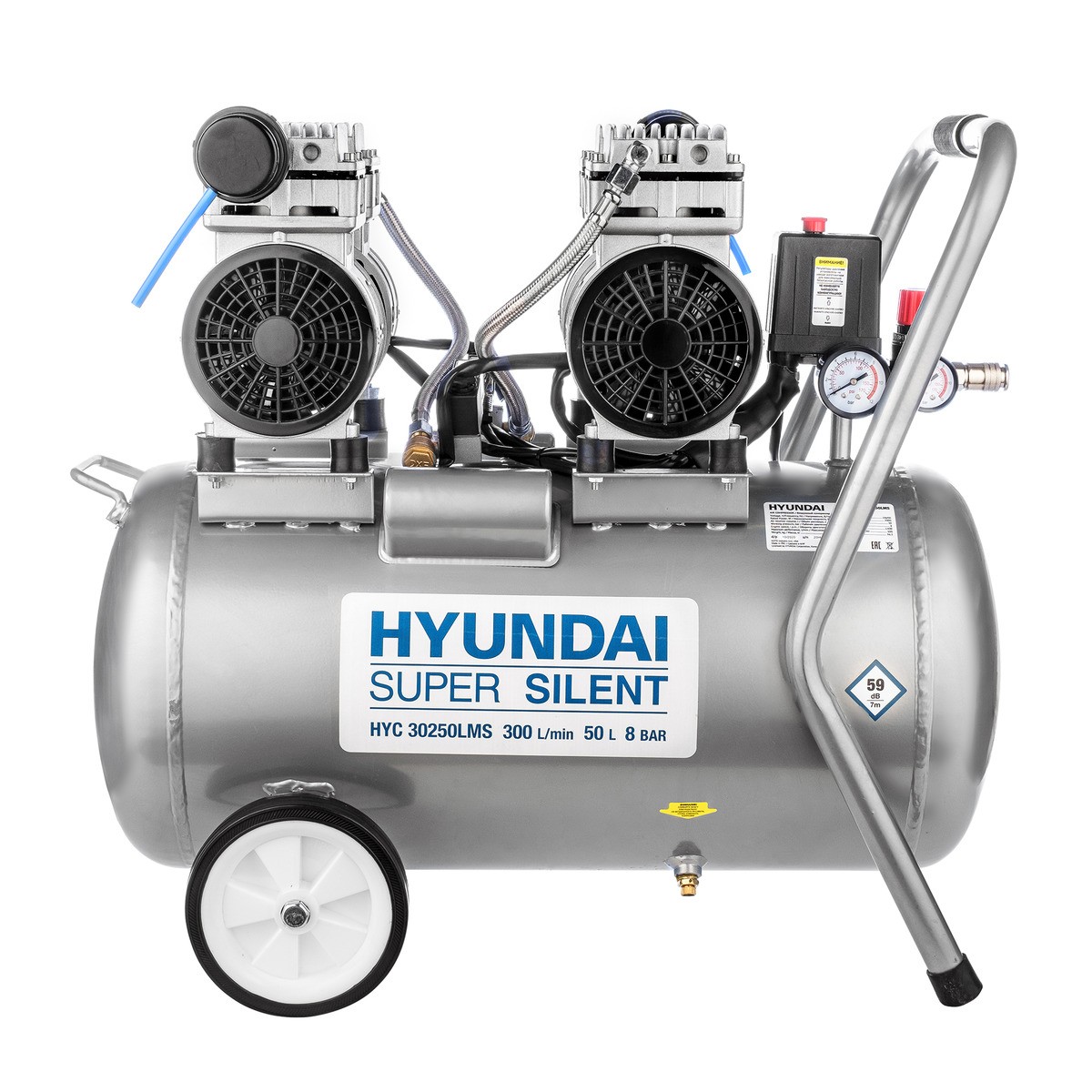 Компрессор поршневой безмасляный HYUNDAI HYC 30250LMS
