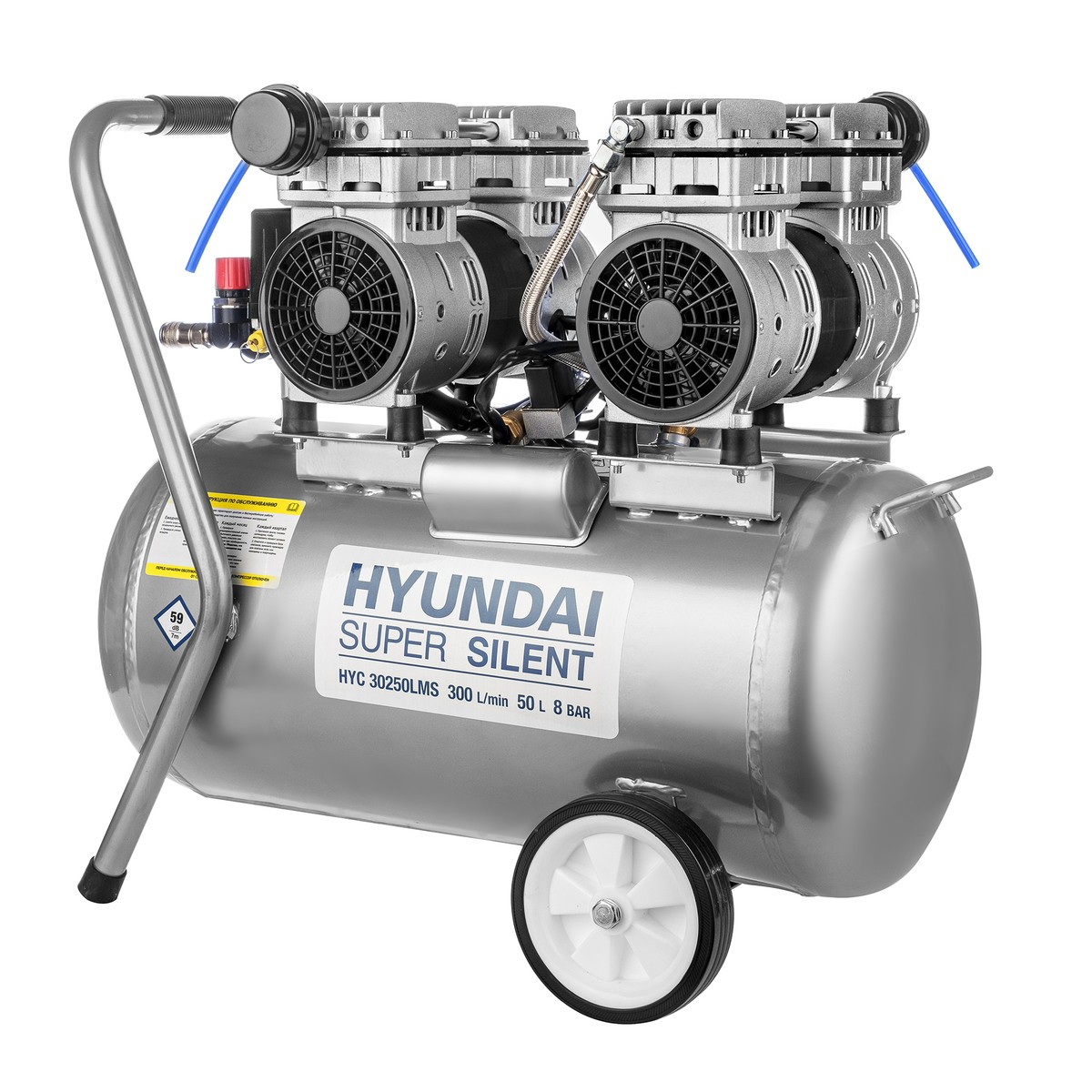 Компрессор поршневой безмасляный HYUNDAI HYC 30250LMS